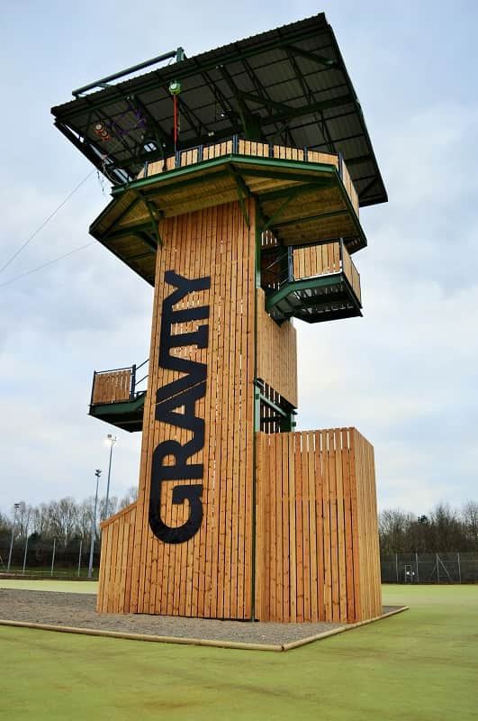 View of the whole Gravity flight tower